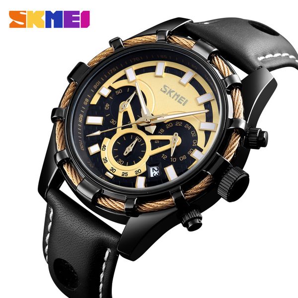skmei fashion sport watch mens watches brand luxury 3bar waterproof leather strap quartz wristwatches relogio masculino 9189, Slivery;brown
skmei fashion sport watch mens watches brand luxury 3bar waterproof leather strap quartz wristwatches relogio masculino 9189, Slivery;brown