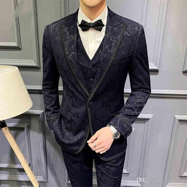 2020 printed mens suits slim fit three pieces beach groomsmen wedding tuxedos for men peaked lapel formal prom suits in stock, Black;gray
2020 printed mens suits slim fit three pieces beach groomsmen wedding tuxedos for men peaked lapel formal prom suits in stock, Black;gray