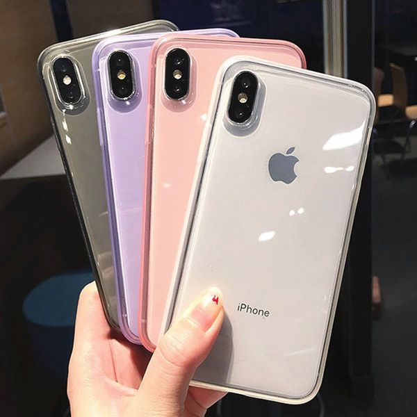 1pcs fashion colorful transparent anti-shock frame phone case for iphone 11 pro x xr xs max 8 7 6 6s plus soft tpu protection back cover
1pcs fashion colorful transparent anti-shock frame phone case for iphone 11 pro x xr xs max 8 7 6 6s plus soft tpu protection back cover