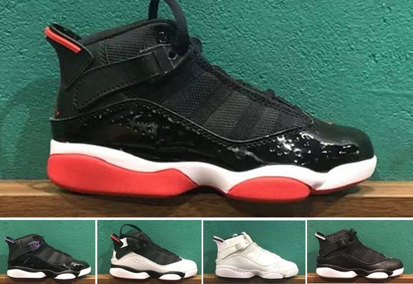 kids 6 rings concord basketball shoes space jam bred youth boys girls childrens outdoor 6.5 sports shoes size 11c-3y, White;red 
kids 6 rings concord basketball shoes space jam bred youth boys girls childrens outdoor 6.5 sports shoes size 11c-3y, White;red