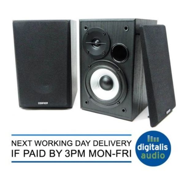 Edifier R980T Active Bookshelf Speakers 2.0 Studio TV MAC PC Loudspeakers NEW
Edifier R980T Active Bookshelf Speakers 2.0 Studio TV MAC PC Loudspeakers NEW
