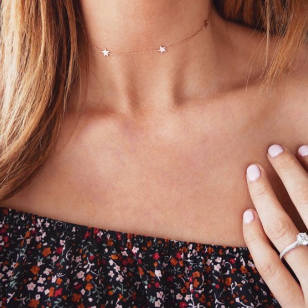 ladies simple star choker necklace five-pointed star pendant clavicle necklace jewelry necklaces for women gold silver chain, Golden;silver
ladies simple star choker necklace five-pointed star pendant clavicle necklace jewelry necklaces for women gold silver chain, Golden;silver