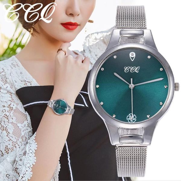 women watch green dial bracelet quartz clock fashion metal silver belt fashion creative dress watches for ladies gift #w, Slivery;brown
women watch green dial bracelet quartz clock fashion metal silver belt fashion creative dress watches for ladies gift #w, Slivery;brown