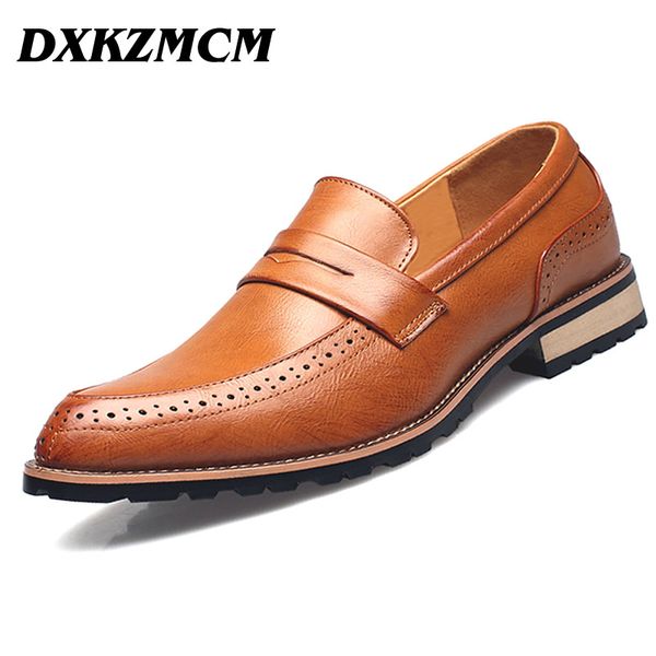 dxkzmcm genuine leather men brogues shoes lace-up bullock business dress men oxfords shoes male formal, Black
dxkzmcm genuine leather men brogues shoes lace-up bullock business dress men oxfords shoes male formal, Black