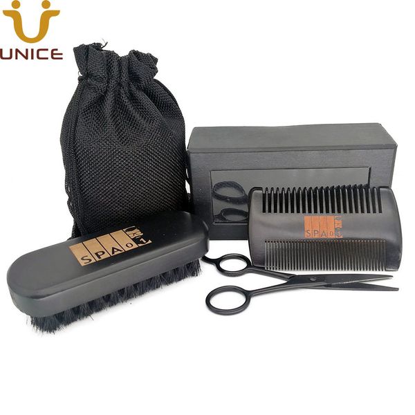 moq 100pcs black beard kit wood hair brushes fine coarse tooth comb scissors men grooming tools customized logo in gift box, Silver
moq 100pcs black beard kit wood hair brushes fine coarse tooth comb scissors men grooming tools customized logo in gift box, Silver