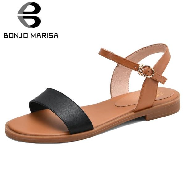 bonjomarisa concise shallow mixed-color flat sandals genuine leather low heel sandals women 2020 summer casual shoes woman, Black
bonjomarisa concise shallow mixed-color flat sandals genuine leather low heel sandals women 2020 summer casual shoes woman, Black