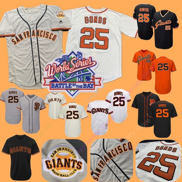Barry Bonds Jersey Men Women Youth Giants Cooperstown 1989 WS World Series 2004 Cream White Black Orange Home Away
Barry Bonds Jersey Men Women Youth Giants Cooperstown 1989 WS World Series 2004 Cream White Black Orange Home Away