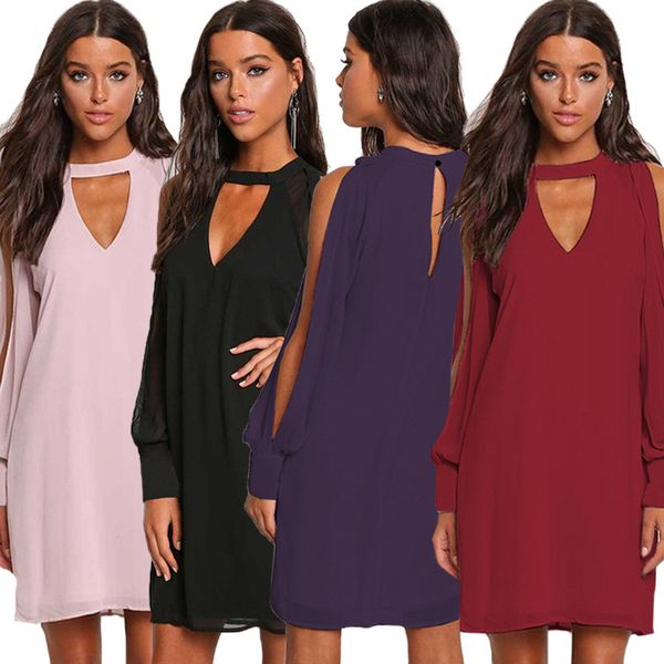 2020 womens luxury desginer dress summer long sleeve solid color v neck strapless mini dress, White;black
2020 womens luxury desginer dress summer long sleeve solid color v neck strapless mini dress, White;black