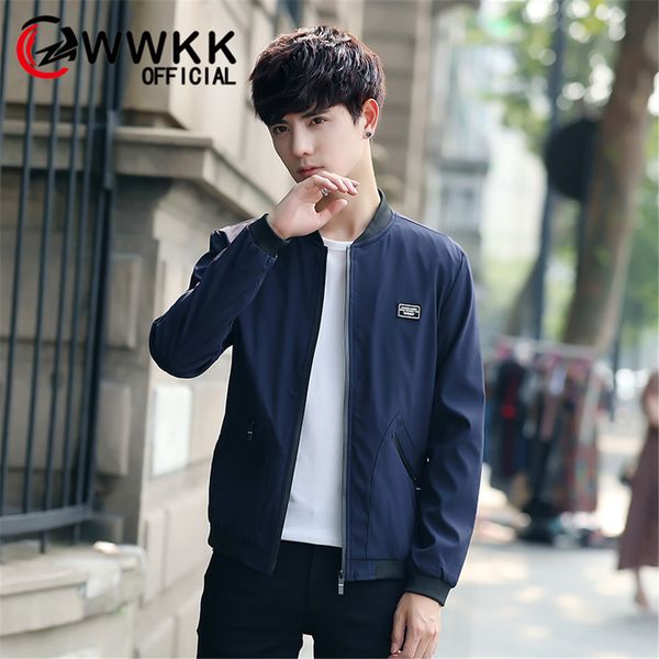 wwkk 2019 men waterproof slim fit college pilot jackets stand collar quality casual jacket autumn winter tourism male windproof, Black;brown
wwkk 2019 men waterproof slim fit college pilot jackets stand collar quality casual jacket autumn winter tourism male windproof, Black;brown