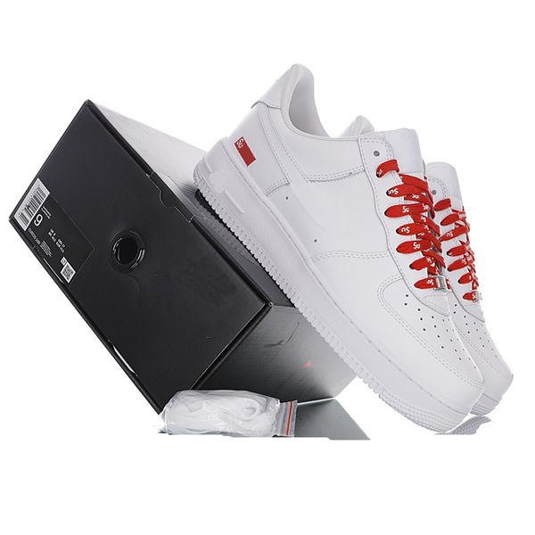2020 spring and summer new s up for ceses 1 low 2020 "white" classic low-wild casual sneakers "leather white red logo" c, Black
2020 spring and summer new s up for ceses 1 low 2020 "white" classic low-wild casual sneakers "leather white red logo" c, Black