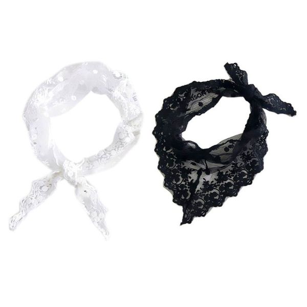 womens crochet embroidered floral lace triangle neck scarf solid color polka dot bandana kerchief hair tie vintage wrist ribbon
womens crochet embroidered floral lace triangle neck scarf solid color polka dot bandana kerchief hair tie vintage wrist ribbon