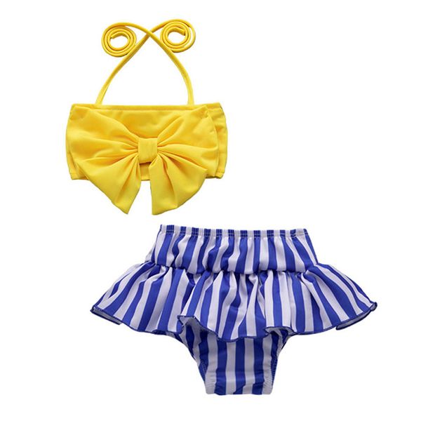 children swimwear girls beachwear bathing 6m-4y two piece swimsuit for girls striped printed bow bikini swimsuit beach set l0124, Black
children swimwear girls beachwear bathing 6m-4y two piece swimsuit for girls striped printed bow bikini swimsuit beach set l0124, Black