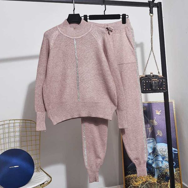 two piece dress 2021 spring fashion set women loose long sleeve knitted sweater + temperament casual pants tide d3624, White
two piece dress 2021 spring fashion set women loose long sleeve knitted sweater + temperament casual pants tide d3624, White