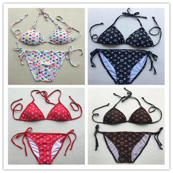 bikini backless swimsuit new degree flower letter printing 7 colors brand beach bikini, White;black
bikini backless swimsuit new degree flower letter printing 7 colors brand beach bikini, White;black