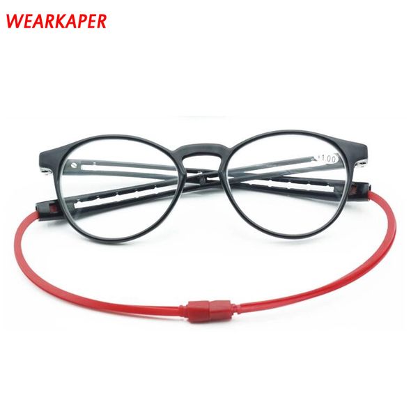 wearkaper hanging neck magnet reading glasses folding presbyopic men women soft silicone magnetic vintage eyeglasses 1.0 1.5 2, White;black
wearkaper hanging neck magnet reading glasses folding presbyopic men women soft silicone magnetic vintage eyeglasses 1.0 1.5 2, White;black