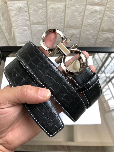 Crocodile Grain The Classic Business Casual Men Belt Man Double Panel Buckle Designer Belts Size 3.5cm Width with Box
Crocodile Grain The Classic Business Casual Men Belt Man Double Panel Buckle Designer Belts Size 3.5cm Width with Box