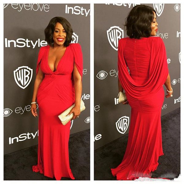 deep v neck pleats chiffon long mermaid prom dress with cape/jacket custom made plus size cocktail gowns red carpet dresses evening wear aw3, Black;red
deep v neck pleats chiffon long mermaid prom dress with cape/jacket custom made plus size cocktail gowns red carpet dresses evening wear aw3, Black;red