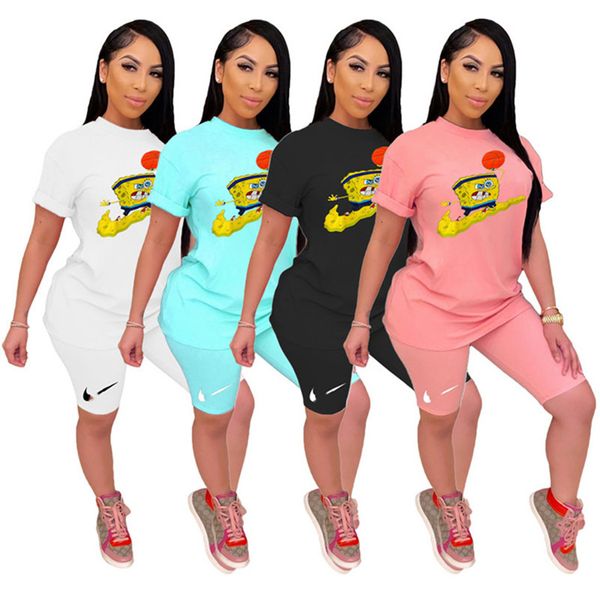 women designer brand 2 piece sets s-2xl t-shirt shorts pullover summer casual clothing outfits solid color crew neck sports suit dhl 2973, White
women designer brand 2 piece sets s-2xl t-shirt shorts pullover summer casual clothing outfits solid color crew neck sports suit dhl 2973, White