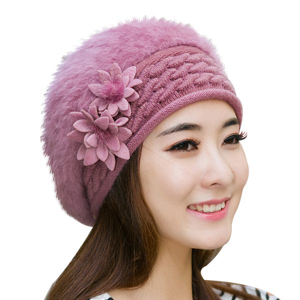 women winter fashion flower pattern hat ski beanie ball knitted cap charming, Blue;gray
women winter fashion flower pattern hat ski beanie ball knitted cap charming, Blue;gray
