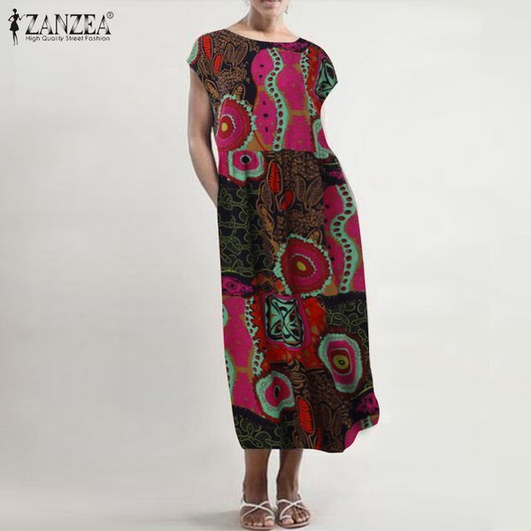 2020 zanzea summer bohemian party sundress vintage floral printed cotton dress women short sleeve long vestido female robe tunic, Black;gray
2020 zanzea summer bohemian party sundress vintage floral printed cotton dress women short sleeve long vestido female robe tunic, Black;gray