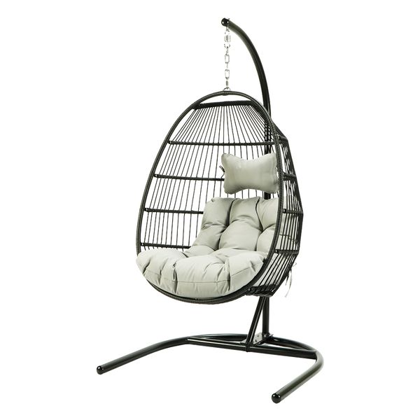 single seats swing chair hanging chair sofa with seat cushion and headrest pillow
single seats swing chair hanging chair sofa with seat cushion and headrest pillow