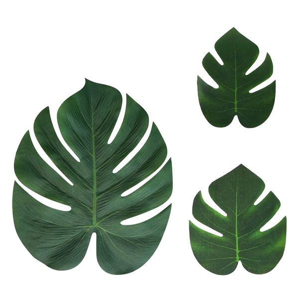 120pcs artificial tropical palm leaves in 3 sizes, hawaiian luau party jungle beach theme table decoration accessories
120pcs artificial tropical palm leaves in 3 sizes, hawaiian luau party jungle beach theme table decoration accessories