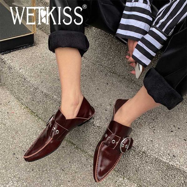 wetkiss boat shoes leather buckle strap shoes fashion loafers leisure cow leather flats 2020, Black
wetkiss boat shoes leather buckle strap shoes fashion loafers leisure cow leather flats 2020, Black