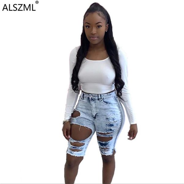 light blue denim women's shorts 2020 classic streetwear women button slim hole vintage pencil short pants, White;black
light blue denim women's shorts 2020 classic streetwear women button slim hole vintage pencil short pants, White;black