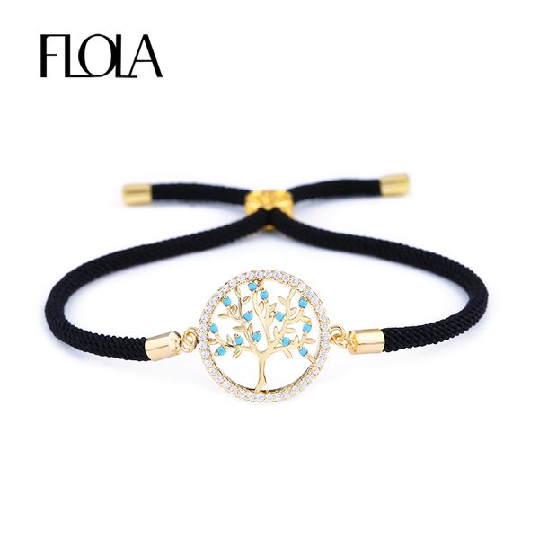 charm bracelets flola handmade black string tree of life bracelet zircon paved adjustable rope couple lucky jewelry braided gift brta67, Golden;silver
charm bracelets flola handmade black string tree of life bracelet zircon paved adjustable rope couple lucky jewelry braided gift brta67, Golden;silver