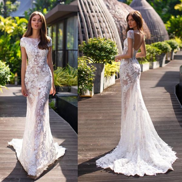 2020 millanova simple mermaid wedding dresses with detachable train jewel appliques lace wedding gowns sweep train bridal dresses, White
2020 millanova simple mermaid wedding dresses with detachable train jewel appliques lace wedding gowns sweep train bridal dresses, White