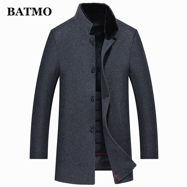 batmo 100% wool natural collar& fur liner 90% white duck jackets men,men's winter wool trench coat,8852, Black
batmo 100% wool natural collar& fur liner 90% white duck jackets men,men's winter wool trench coat,8852, Black