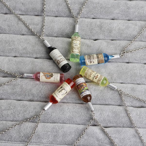 new fashion wine bottle pendant necklace statement choker chain jewelry wonderful gift for lover bijoux femme ing, Silver
new fashion wine bottle pendant necklace statement choker chain jewelry wonderful gift for lover bijoux femme ing, Silver