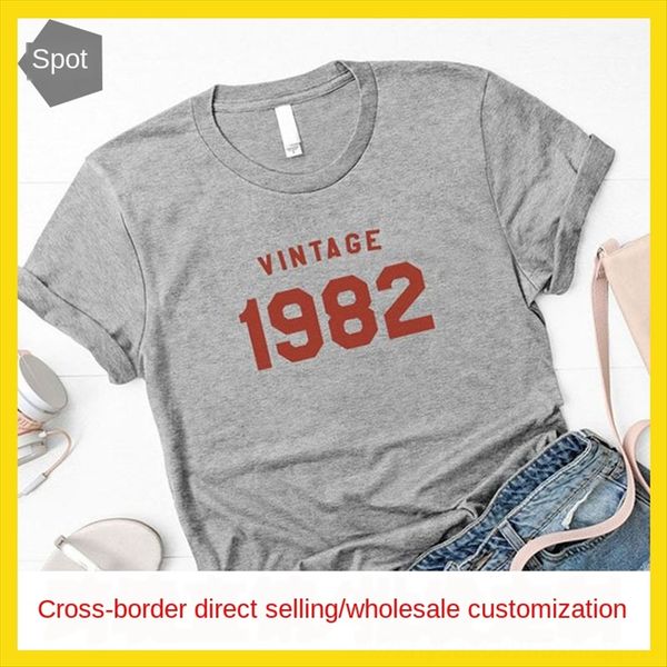 women's vintage 1982 letter casual loose short-sleeved t-shirt women's vintage 1982 letter casual loose short-sleeved t-shirt, White
women's vintage 1982 letter casual loose short-sleeved t-shirt women's vintage 1982 letter casual loose short-sleeved t-shirt, White
