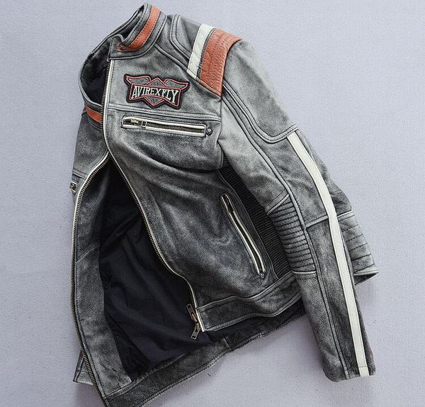 american customers vintage black avirexfly leather jackets cow genuine leather motorcycle jackets with indian avatar embroidery
american customers vintage black avirexfly leather jackets cow genuine leather motorcycle jackets with indian avatar embroidery