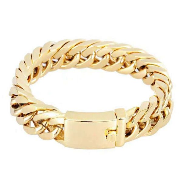 link, chain 12mm 8inches curb cuban gold color bracelets for men women factory offer, Black
link, chain 12mm 8inches curb cuban gold color bracelets for men women factory offer, Black