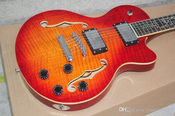 12 cordas semi-oco guitarra elétrica com flame bege veneer, ligação branco, pérolas coloridas inlay, oferecendo serviços personalizados
12 cordas semi-oco guitarra elétrica com flame bege veneer, ligação branco, pérolas coloridas inlay, oferecendo serviços personalizados