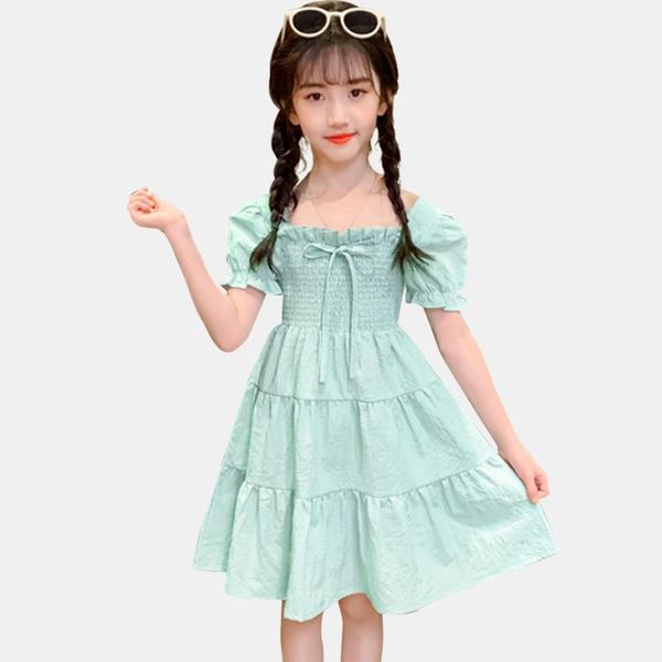 big girls summer dress bow girl child dress puff sleeve party child ruffles clothes girl 6 8 10 12 14, Red;yellow
big girls summer dress bow girl child dress puff sleeve party child ruffles clothes girl 6 8 10 12 14, Red;yellow