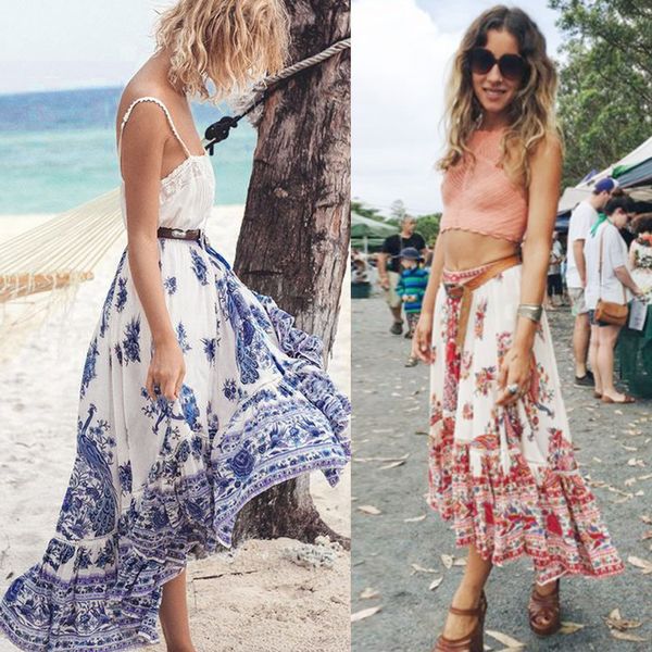 faldas mujer moda 2019 women ladies boho beach tribal floral skirt maxi summer high waist beach long casual skirt asymmetrical, Black
faldas mujer moda 2019 women ladies boho beach tribal floral skirt maxi summer high waist beach long casual skirt asymmetrical, Black