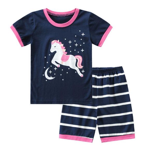 2020 new summer baby girls fashion print unicorn suit children's casual small printed hand old cotton sets children's clothing, White
2020 new summer baby girls fashion print unicorn suit children's casual small printed hand old cotton sets children's clothing, White