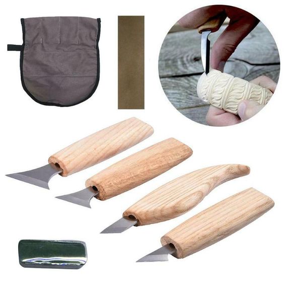 4pcs wood carving tools set geometric chip carving knife woodworking whittling knife for beginners sculpting professional knives
4pcs wood carving tools set geometric chip carving knife woodworking whittling knife for beginners sculpting professional knives