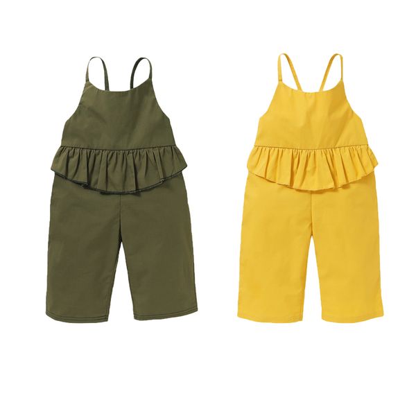 jumpsuits 0-5y summer kids girls overalls pants solid ruffles sleeveless backless belt straight trousers, Blue
jumpsuits 0-5y summer kids girls overalls pants solid ruffles sleeveless backless belt straight trousers, Blue