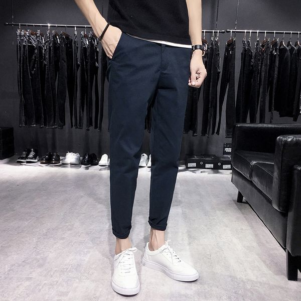 cotton joggers men solid men's harem pants 2020 summer fitness casual ankle-length mens trousers streetwear slim male pants, Black
cotton joggers men solid men's harem pants 2020 summer fitness casual ankle-length mens trousers streetwear slim male pants, Black