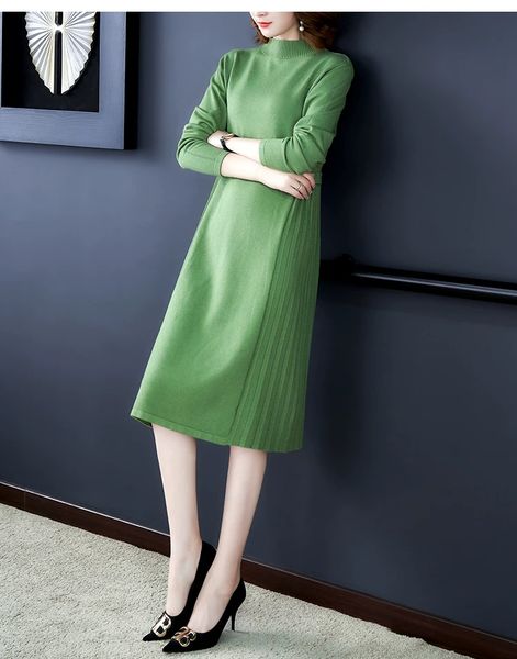 autumn 2019 south korean version of the new knit dress long sleeves trend temperament elegant in the long bottom sweater skirt, Black;gray
autumn 2019 south korean version of the new knit dress long sleeves trend temperament elegant in the long bottom sweater skirt, Black;gray