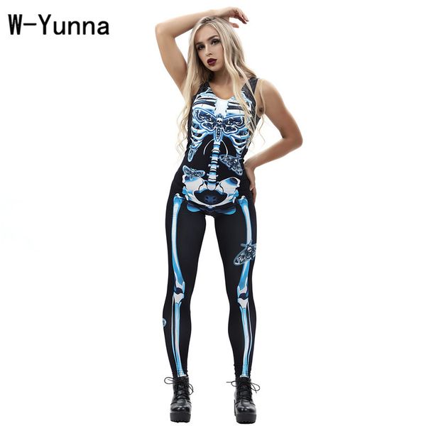 w-yunna new arrival dragonfly skull skeleton digital printed stretch jumpsuit fashion sleeveless women's clothing, Black;red
w-yunna new arrival dragonfly skull skeleton digital printed stretch jumpsuit fashion sleeveless women's clothing, Black;red