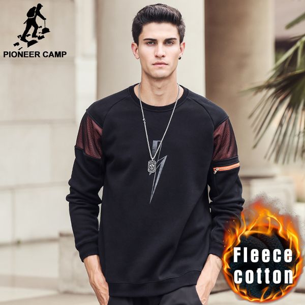 pioneer camp new style winter warm fleece hoodies men brand clothing fashion male hoodies men sweatshirts 699059, Black
pioneer camp new style winter warm fleece hoodies men brand clothing fashion male hoodies men sweatshirts 699059, Black