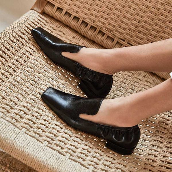 shoes low heel ladies pumps genuine leather square toe colorful casual handmade shoes women, Black
shoes low heel ladies pumps genuine leather square toe colorful casual handmade shoes women, Black