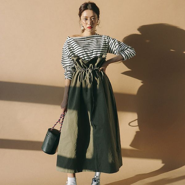 hj new pattern pure cotton green wide long skirts ruffles high waist lace-up pleated women fashion korea bottoms, Black
hj new pattern pure cotton green wide long skirts ruffles high waist lace-up pleated women fashion korea bottoms, Black