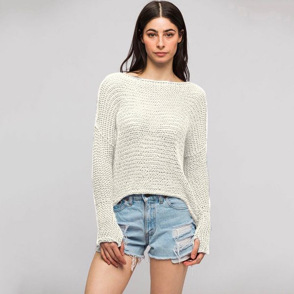 women sweaters fashion autumn winter ladies knitwear casual solid long sleeve o-neck lazy loose pullover sweater m840#, White;black
women sweaters fashion autumn winter ladies knitwear casual solid long sleeve o-neck lazy loose pullover sweater m840#, White;black