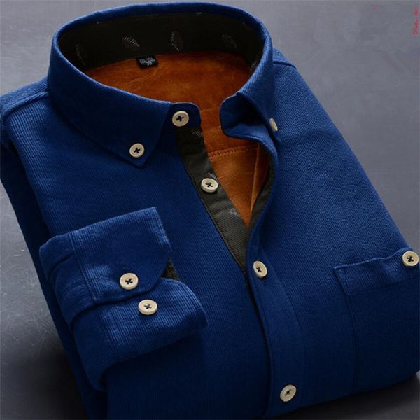 plus size male solid cotton long sleeve shirt 2019 new winter men's casual solid fleece corduroy thicken warm shirt men casua dress, White;black
plus size male solid cotton long sleeve shirt 2019 new winter men's casual solid fleece corduroy thicken warm shirt men casua dress, White;black