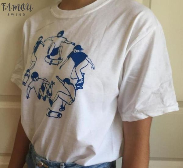 calelinka summer skater dudes danceing summer short sleeve white cotton soft t shirt as the picture harajuku ins fashion t shirt 
calelinka summer skater dudes danceing summer short sleeve white cotton soft t shirt as the picture harajuku ins fashion t shirt